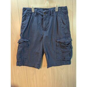Men's American Eagle Longboard Cargo Shorts Blue Size 30 Pockets Comfort